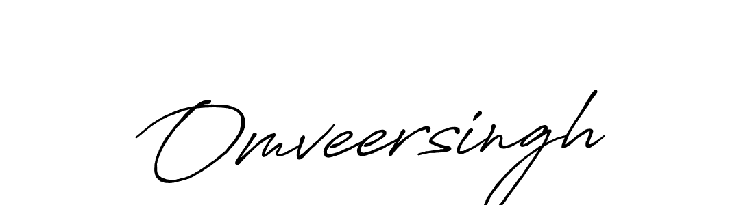 Create a beautiful signature design for name Omveersingh. With this signature (Antro_Vectra_Bolder) fonts, you can make a handwritten signature for free. Omveersingh signature style 7 images and pictures png