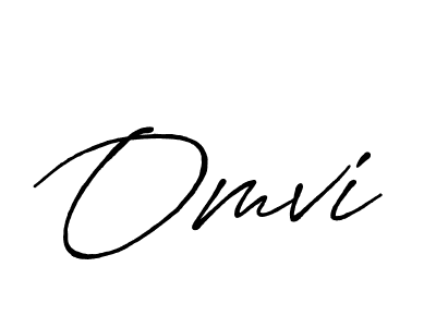 Design your own signature with our free online signature maker. With this signature software, you can create a handwritten (Antro_Vectra_Bolder) signature for name Omvi. Omvi signature style 7 images and pictures png