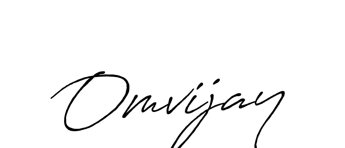 Design your own signature with our free online signature maker. With this signature software, you can create a handwritten (Antro_Vectra_Bolder) signature for name Omvijay. Omvijay signature style 7 images and pictures png