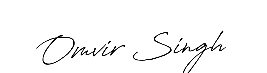 Omvir Singh stylish signature style. Best Handwritten Sign (Antro_Vectra_Bolder) for my name. Handwritten Signature Collection Ideas for my name Omvir Singh. Omvir Singh signature style 7 images and pictures png