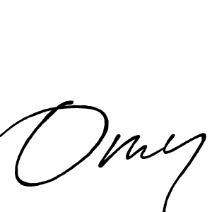 It looks lik you need a new signature style for name Omy. Design unique handwritten (Antro_Vectra_Bolder) signature with our free signature maker in just a few clicks. Omy signature style 7 images and pictures png