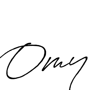 Use a signature maker to create a handwritten signature online. With this signature software, you can design (Antro_Vectra_Bolder) your own signature for name Omy. Omy signature style 7 images and pictures png