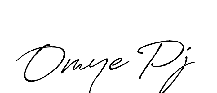 It looks lik you need a new signature style for name Omye Pj. Design unique handwritten (Antro_Vectra_Bolder) signature with our free signature maker in just a few clicks. Omye Pj signature style 7 images and pictures png