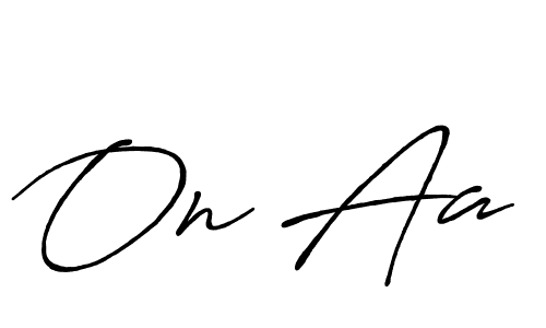 On Aa stylish signature style. Best Handwritten Sign (Antro_Vectra_Bolder) for my name. Handwritten Signature Collection Ideas for my name On Aa. On Aa signature style 7 images and pictures png