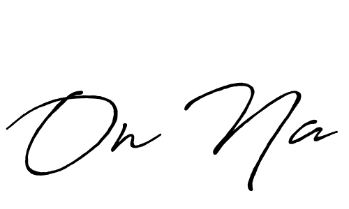 The best way (Antro_Vectra_Bolder) to make a short signature is to pick only two or three words in your name. The name On Na include a total of six letters. For converting this name. On Na signature style 7 images and pictures png