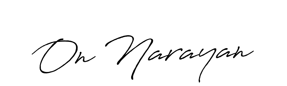 Here are the top 10 professional signature styles for the name On Narayan. These are the best autograph styles you can use for your name. On Narayan signature style 7 images and pictures png