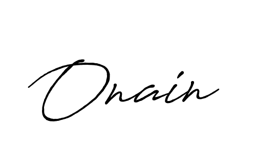 Design your own signature with our free online signature maker. With this signature software, you can create a handwritten (Antro_Vectra_Bolder) signature for name Onain. Onain signature style 7 images and pictures png