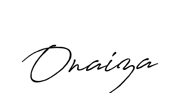 if you are searching for the best signature style for your name Onaiza. so please give up your signature search. here we have designed multiple signature styles  using Antro_Vectra_Bolder. Onaiza signature style 7 images and pictures png