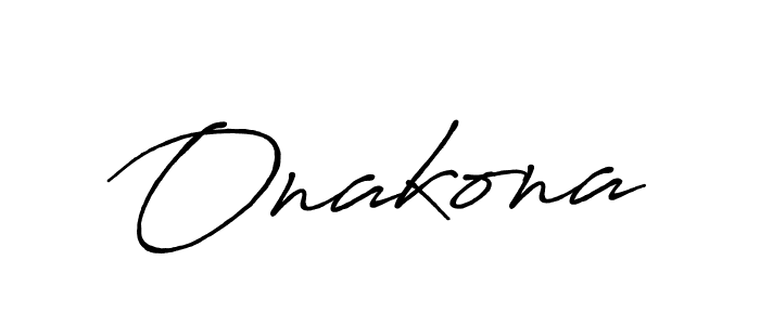 Once you've used our free online signature maker to create your best signature Antro_Vectra_Bolder style, it's time to enjoy all of the benefits that Onakona name signing documents. Onakona signature style 7 images and pictures png