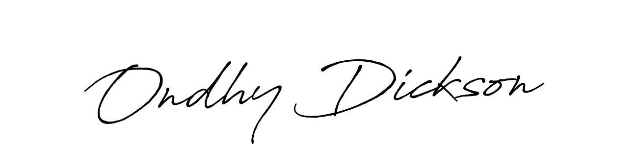 You can use this online signature creator to create a handwritten signature for the name Ondhy Dickson. This is the best online autograph maker. Ondhy Dickson signature style 7 images and pictures png