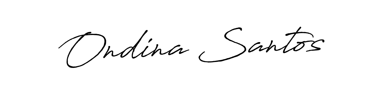 Make a beautiful signature design for name Ondina Santos. Use this online signature maker to create a handwritten signature for free. Ondina Santos signature style 7 images and pictures png