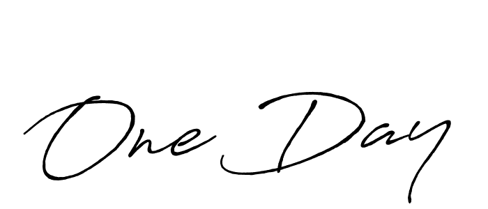 Similarly Antro_Vectra_Bolder is the best handwritten signature design. Signature creator online .You can use it as an online autograph creator for name One Day. One Day signature style 7 images and pictures png