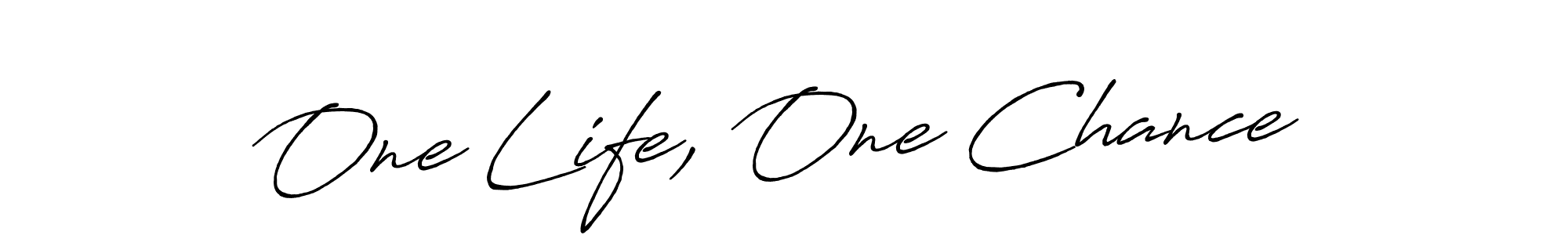 How to Draw One Life, One Chance signature style? Antro_Vectra_Bolder is a latest design signature styles for name One Life, One Chance. One Life, One Chance signature style 7 images and pictures png