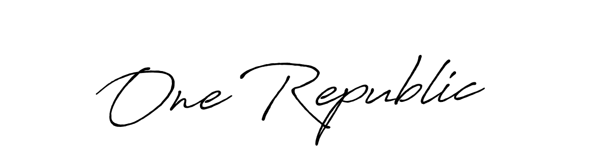 Similarly Antro_Vectra_Bolder is the best handwritten signature design. Signature creator online .You can use it as an online autograph creator for name One Republic. One Republic signature style 7 images and pictures png