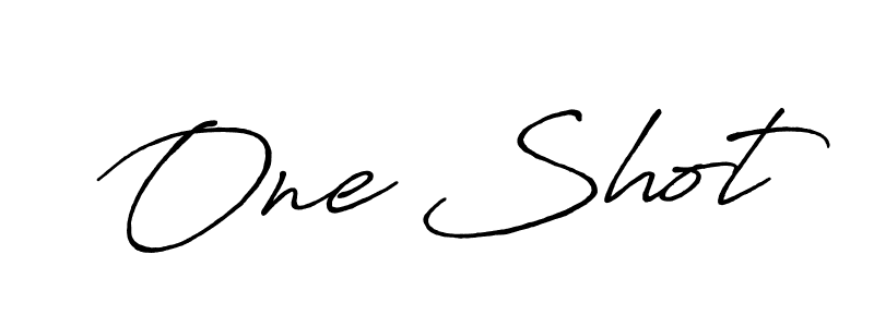 Create a beautiful signature design for name One Shot. With this signature (Antro_Vectra_Bolder) fonts, you can make a handwritten signature for free. One Shot signature style 7 images and pictures png