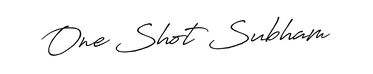 You should practise on your own different ways (Antro_Vectra_Bolder) to write your name (One Shot Subham) in signature. don't let someone else do it for you. One Shot Subham signature style 7 images and pictures png