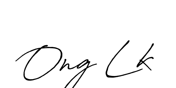 Make a beautiful signature design for name Ong Lk. With this signature (Antro_Vectra_Bolder) style, you can create a handwritten signature for free. Ong Lk signature style 7 images and pictures png