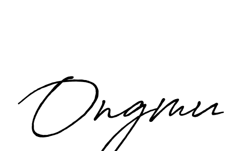 Make a beautiful signature design for name Ongmu. With this signature (Antro_Vectra_Bolder) style, you can create a handwritten signature for free. Ongmu signature style 7 images and pictures png