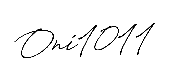 Make a beautiful signature design for name Oni1011. With this signature (Antro_Vectra_Bolder) style, you can create a handwritten signature for free. Oni1011 signature style 7 images and pictures png