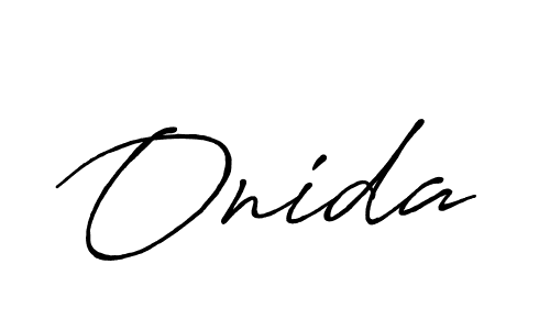How to make Onida signature? Antro_Vectra_Bolder is a professional autograph style. Create handwritten signature for Onida name. Onida signature style 7 images and pictures png