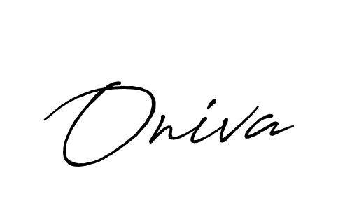 Create a beautiful signature design for name Oniva. With this signature (Antro_Vectra_Bolder) fonts, you can make a handwritten signature for free. Oniva signature style 7 images and pictures png