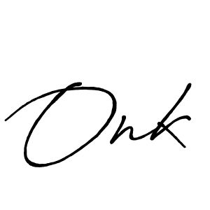 Design your own signature with our free online signature maker. With this signature software, you can create a handwritten (Antro_Vectra_Bolder) signature for name Onk. Onk signature style 7 images and pictures png