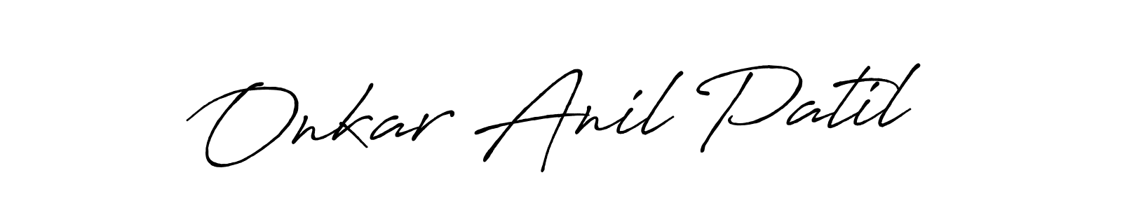 Similarly Antro_Vectra_Bolder is the best handwritten signature design. Signature creator online .You can use it as an online autograph creator for name Onkar Anil Patil. Onkar Anil Patil signature style 7 images and pictures png