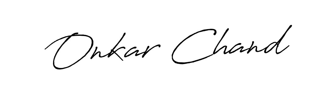 Use a signature maker to create a handwritten signature online. With this signature software, you can design (Antro_Vectra_Bolder) your own signature for name Onkar Chand. Onkar Chand signature style 7 images and pictures png