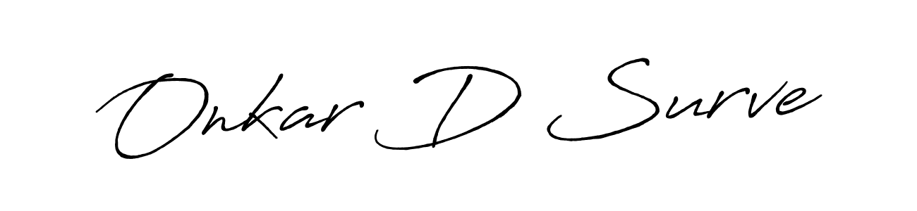 Similarly Antro_Vectra_Bolder is the best handwritten signature design. Signature creator online .You can use it as an online autograph creator for name Onkar D Surve. Onkar D Surve signature style 7 images and pictures png