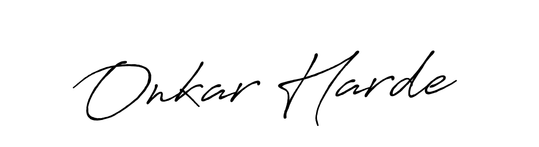 This is the best signature style for the Onkar Harde name. Also you like these signature font (Antro_Vectra_Bolder). Mix name signature. Onkar Harde signature style 7 images and pictures png