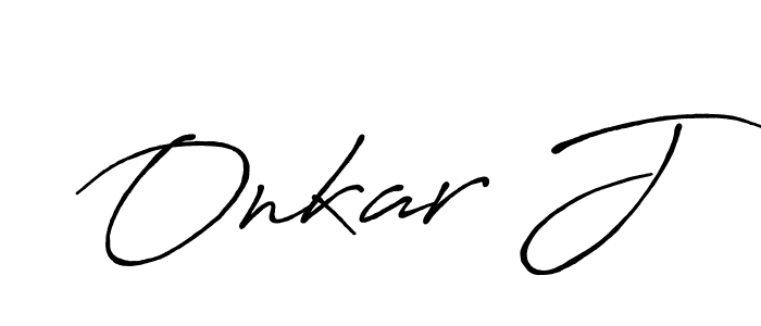 Best and Professional Signature Style for Onkar J. Antro_Vectra_Bolder Best Signature Style Collection. Onkar J signature style 7 images and pictures png