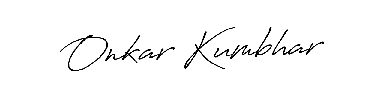 How to make Onkar Kumbhar signature? Antro_Vectra_Bolder is a professional autograph style. Create handwritten signature for Onkar Kumbhar name. Onkar Kumbhar signature style 7 images and pictures png