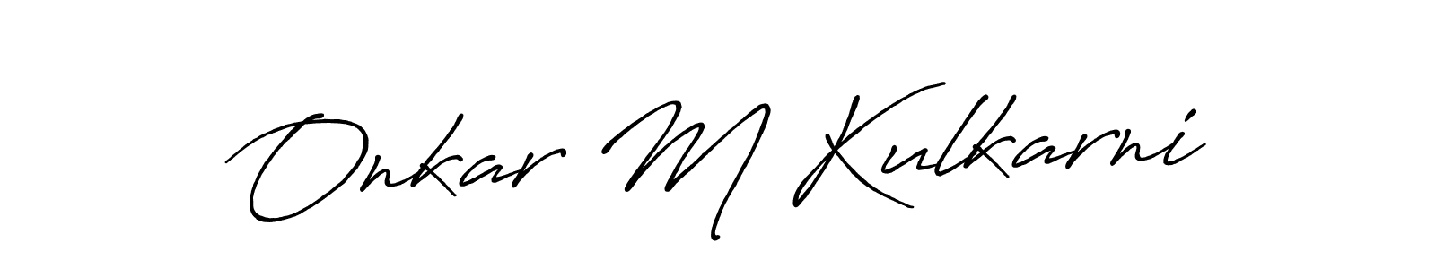 Also You can easily find your signature by using the search form. We will create Onkar M Kulkarni name handwritten signature images for you free of cost using Antro_Vectra_Bolder sign style. Onkar M Kulkarni signature style 7 images and pictures png