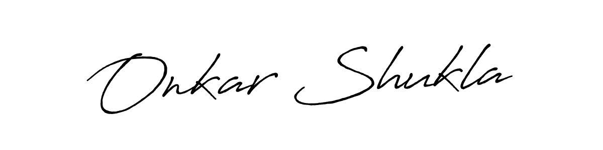 Also You can easily find your signature by using the search form. We will create Onkar Shukla name handwritten signature images for you free of cost using Antro_Vectra_Bolder sign style. Onkar Shukla signature style 7 images and pictures png