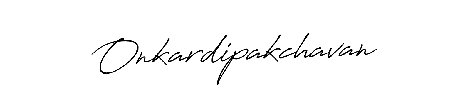 Use a signature maker to create a handwritten signature online. With this signature software, you can design (Antro_Vectra_Bolder) your own signature for name Onkardipakchavan. Onkardipakchavan signature style 7 images and pictures png