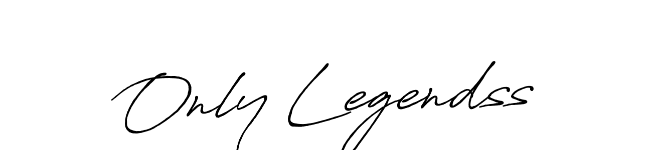 Also we have Only Legendss name is the best signature style. Create professional handwritten signature collection using Antro_Vectra_Bolder autograph style. Only Legendss signature style 7 images and pictures png