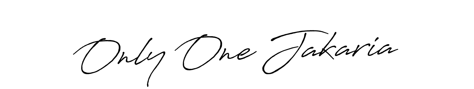 Create a beautiful signature design for name Only One Jakaria. With this signature (Antro_Vectra_Bolder) fonts, you can make a handwritten signature for free. Only One Jakaria signature style 7 images and pictures png