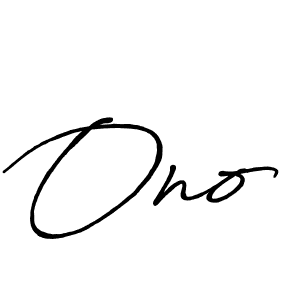 Design your own signature with our free online signature maker. With this signature software, you can create a handwritten (Antro_Vectra_Bolder) signature for name Ono. Ono signature style 7 images and pictures png