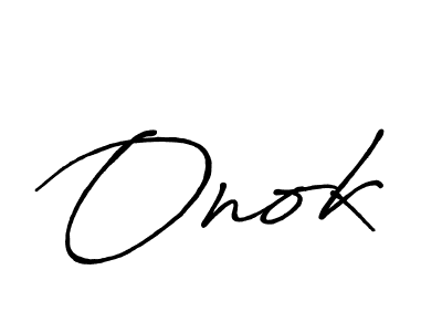 Use a signature maker to create a handwritten signature online. With this signature software, you can design (Antro_Vectra_Bolder) your own signature for name Onok. Onok signature style 7 images and pictures png