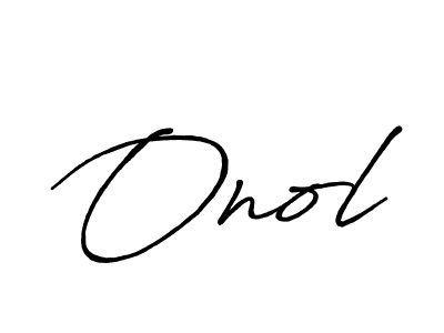 Design your own signature with our free online signature maker. With this signature software, you can create a handwritten (Antro_Vectra_Bolder) signature for name Onol. Onol signature style 7 images and pictures png