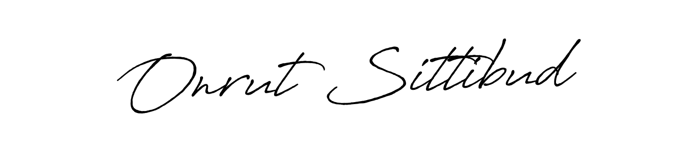 Antro_Vectra_Bolder is a professional signature style that is perfect for those who want to add a touch of class to their signature. It is also a great choice for those who want to make their signature more unique. Get Onrut Sittibud name to fancy signature for free. Onrut Sittibud signature style 7 images and pictures png