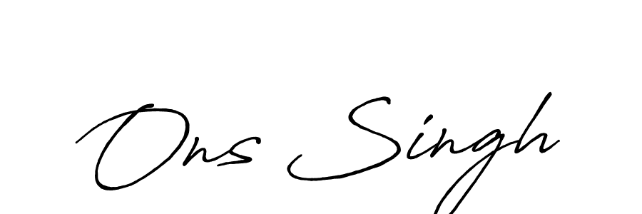 Here are the top 10 professional signature styles for the name Ons Singh. These are the best autograph styles you can use for your name. Ons Singh signature style 7 images and pictures png