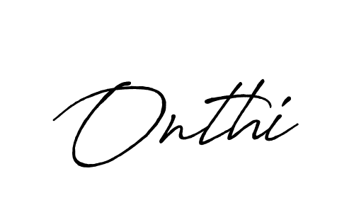 Antro_Vectra_Bolder is a professional signature style that is perfect for those who want to add a touch of class to their signature. It is also a great choice for those who want to make their signature more unique. Get Onthi name to fancy signature for free. Onthi signature style 7 images and pictures png