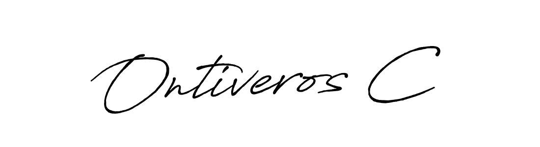 Similarly Antro_Vectra_Bolder is the best handwritten signature design. Signature creator online .You can use it as an online autograph creator for name Ontiveros C. Ontiveros C signature style 7 images and pictures png