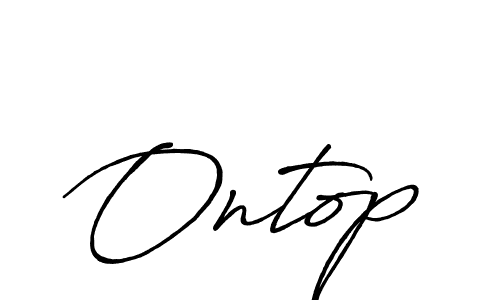 Once you've used our free online signature maker to create your best signature Antro_Vectra_Bolder style, it's time to enjoy all of the benefits that Ontop name signing documents. Ontop signature style 7 images and pictures png