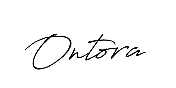 Create a beautiful signature design for name Ontora. With this signature (Antro_Vectra_Bolder) fonts, you can make a handwritten signature for free. Ontora signature style 7 images and pictures png