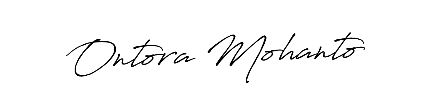 Design your own signature with our free online signature maker. With this signature software, you can create a handwritten (Antro_Vectra_Bolder) signature for name Ontora Mohanto. Ontora Mohanto signature style 7 images and pictures png