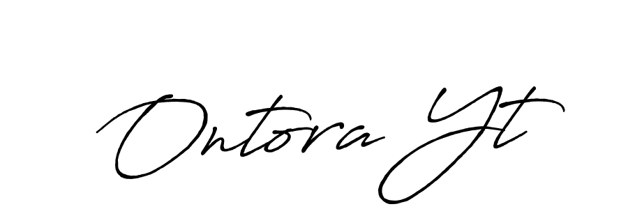 Antro_Vectra_Bolder is a professional signature style that is perfect for those who want to add a touch of class to their signature. It is also a great choice for those who want to make their signature more unique. Get Ontora Yt name to fancy signature for free. Ontora Yt signature style 7 images and pictures png