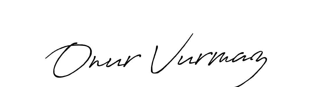 Make a short Onur Vurmaz signature style. Manage your documents anywhere anytime using Antro_Vectra_Bolder. Create and add eSignatures, submit forms, share and send files easily. Onur Vurmaz signature style 7 images and pictures png