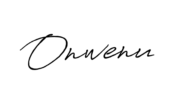 Make a beautiful signature design for name Onwenu. With this signature (Antro_Vectra_Bolder) style, you can create a handwritten signature for free. Onwenu signature style 7 images and pictures png